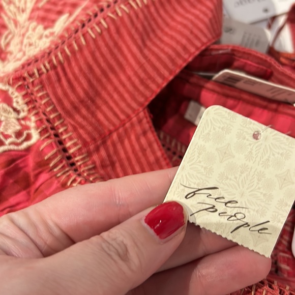 Free people Half Moon Stripe Shirt/Electric Pop - Picture 3 of 3